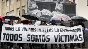 Manifestació de les víctimes d'abusos davant el Bisbat d'Astorga