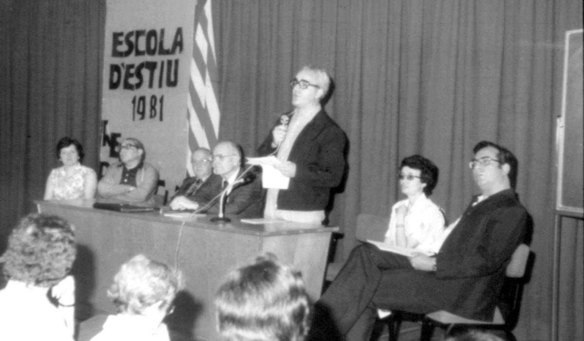 Acte de l’escola d’estiu de Blanquerna de 1981