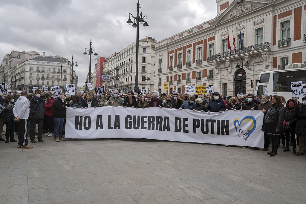 Manifestació a Madrid contra la guerra a Ucraïna - Nemo - Wikimedia Commons