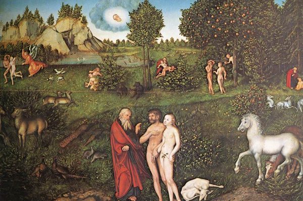 Adam i Eva al Jardí de l'Eden - Lucas Cranach - Wikimedia Commons