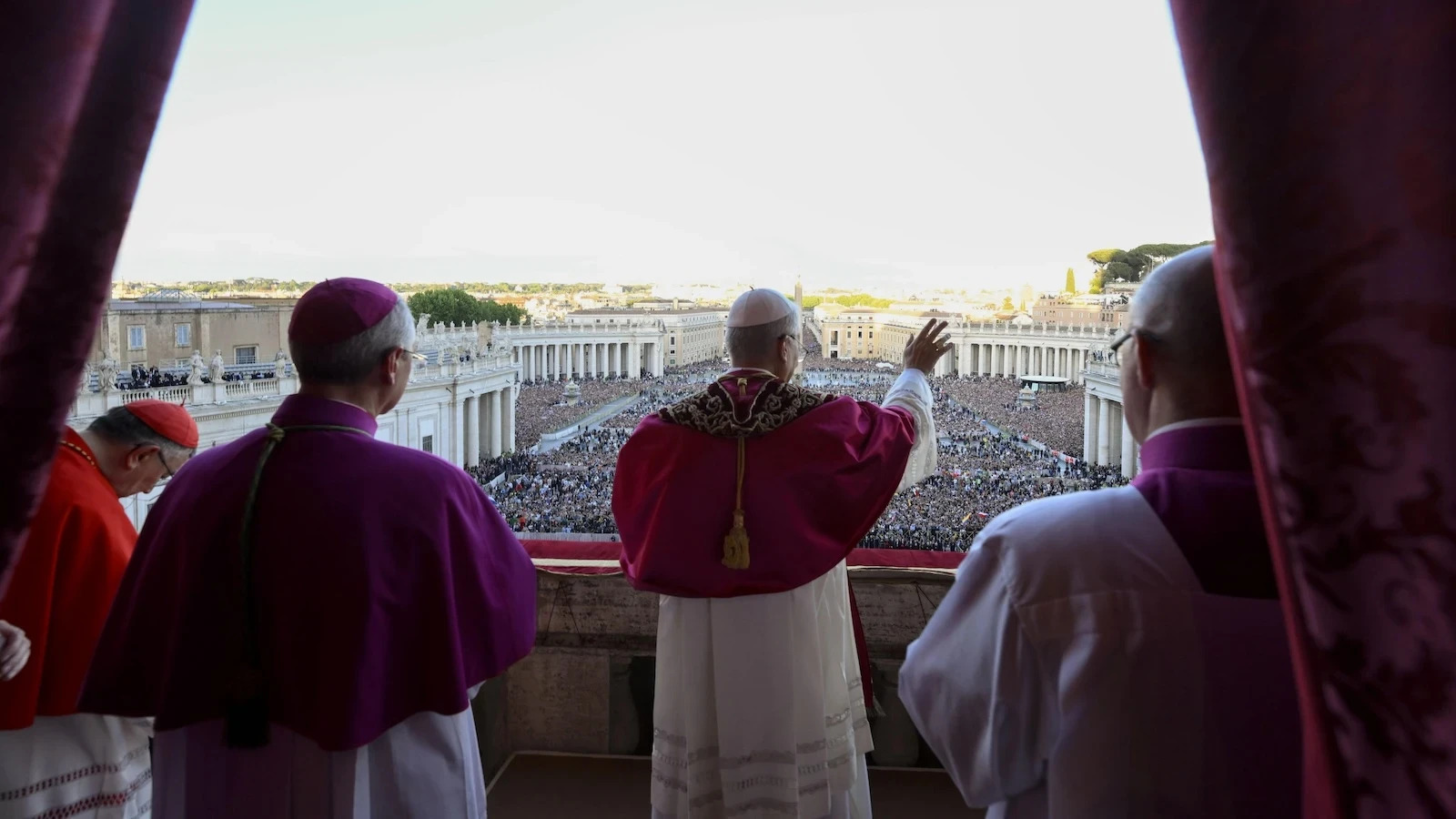 Lleó XIV a la Lògia de les benediccions