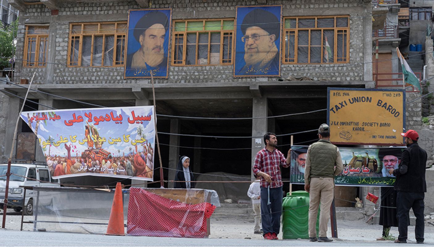 Després dels atacs d'Israel a l'Iran, habitants de Kargil van desplegar propaganda en suport de l'Iran i els aiatol·làs