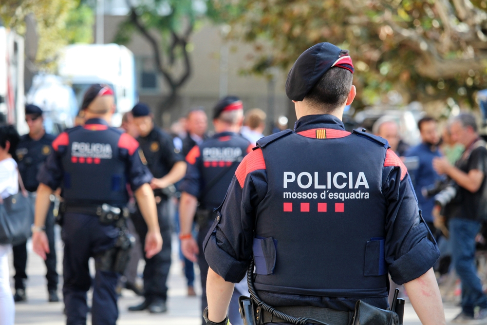 Un grup d'agents de Mossos d’Esquadra