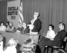 Acte de l’escola d’estiu de Blanquerna de 1981