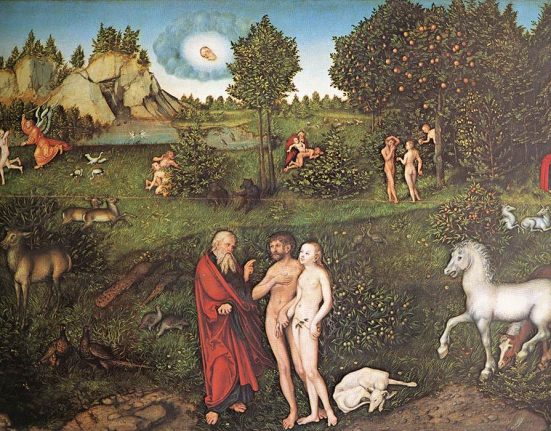 Adam i Eva al Jardí de l'Eden - Lucas Cranach - Wikimedia Commons