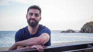 Jorge Duran, fotografiat al passeig marítim de Blanes