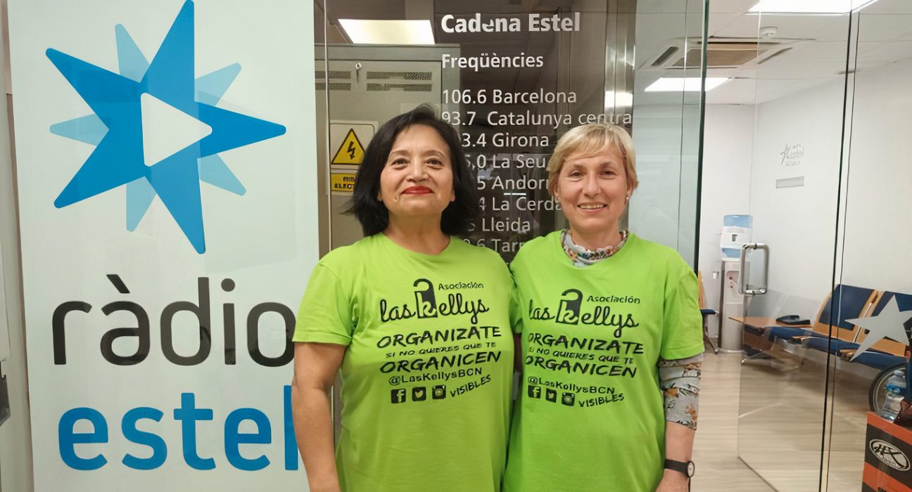 Vania Arana i Sílvia Carrió, del sindicat Las Kellys, a Ràdio Estel