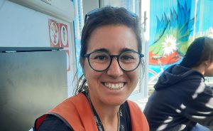 Irene López, voluntària de l'ONG