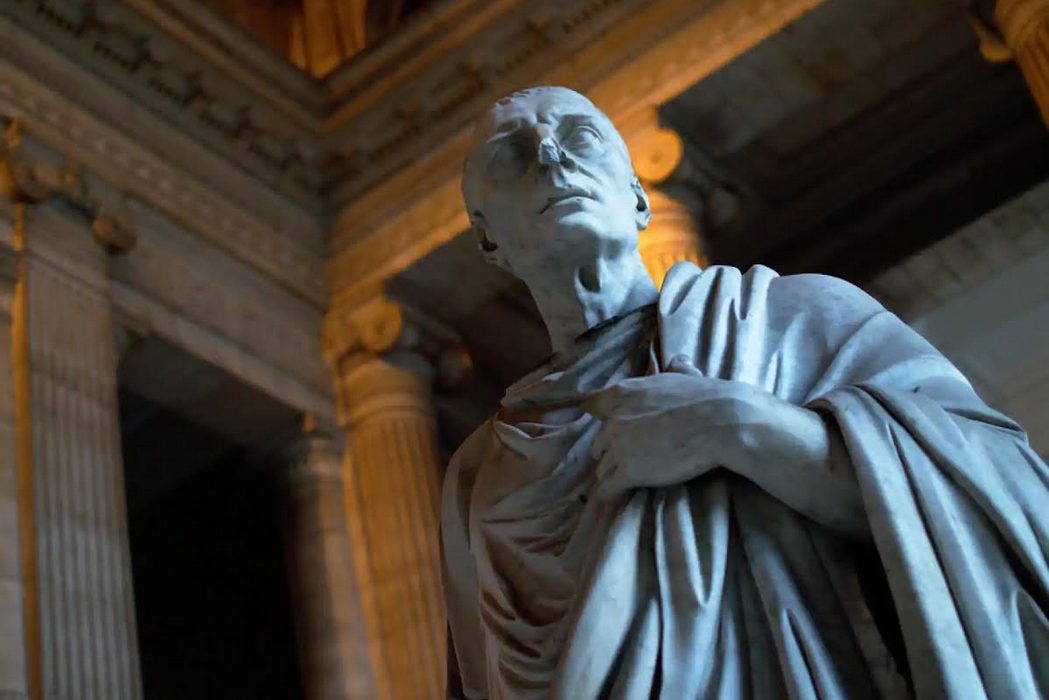 El bust de Marc Tul·li Ciceró al Palau de la Justícia de Brussel·les