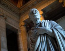 El bust de Marc Tul·li Ciceró al Palau de la Justícia de Brussel·les