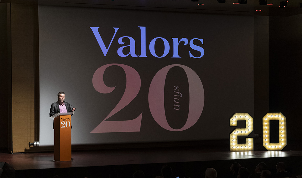 Ponència de Joan Salicrú en l'acte del 20è aniversari de la revista Valors