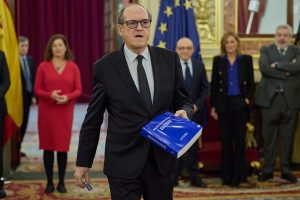 El defensor del poble, Ángel Gabilondo, presentant l’Informe sobre abusos sexuals en l’àmbit de l’Església Catòlica
