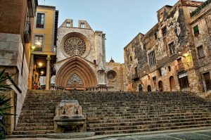 Arribada a la Catedral de santa Tecla, a Tarragona