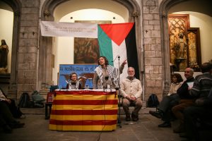 Roda de premsa d'inici de la vaga de fam en suport al poble palestí