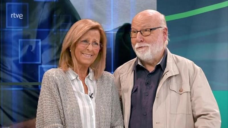 Victor Mirón i Cesca Planagumà al programa «Buenas notícies» de TVE2