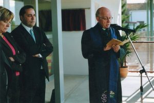 Inauguració de l'Escola Bisbe Martí del Milà, l'any 1994