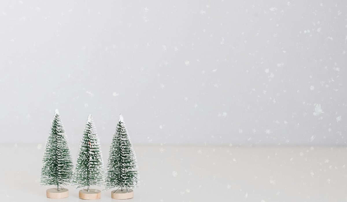 Tres arbres petits de Nadal