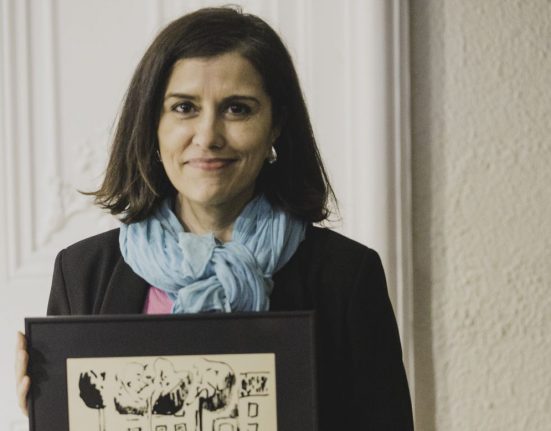 Olga Rodríguez, guanyadora del Premi Memorial Joan Gomis en modalitat de trajectòria periodística | © Joan Gatell