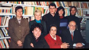 Una fotografia de l'antic equip de ‘Foc Nou’ a la redacció