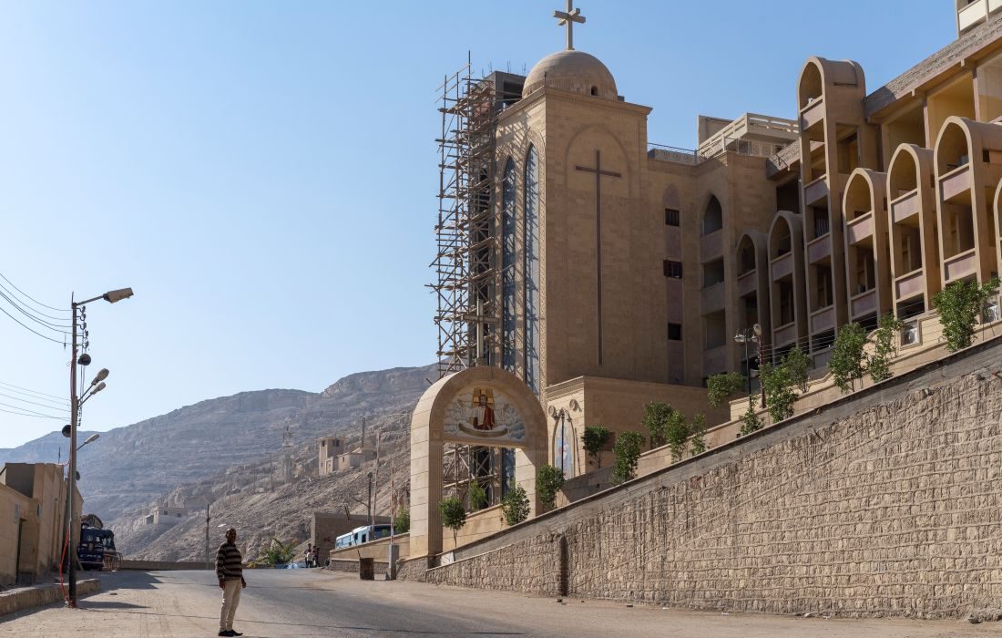 Un cristià, en el complex d'esglésies de Dayr Durunka