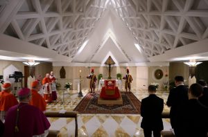 Ritu de constatació de la mort del papa Francesc