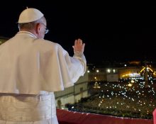 El papa Francesc el dia de la seva elecció