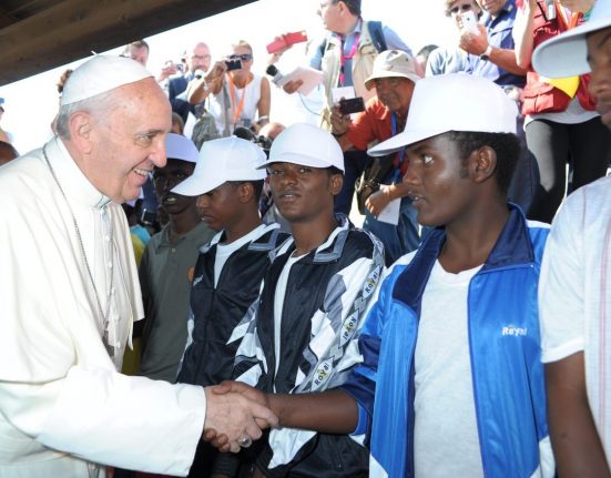 El papa Francesc a Lampedusa l'any 2013 | © Vatican News