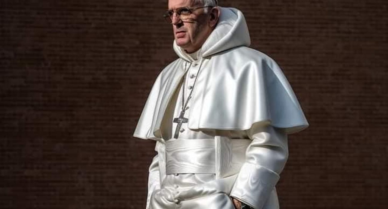 Imatge del papa Francesc generada per IA
