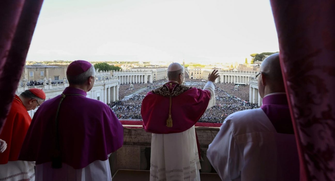 Lleó XIV a la Lògia de les benediccions