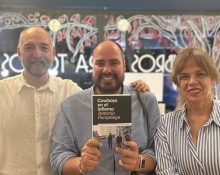 Antonio Pampliega a la presentació del seu llibre «Cowboys en el infierno» a la llibreria Los Libros Salvajes de Madrid