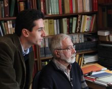 Ignasi Moreta, amb Josep Rius-Camps, el febrer de 2014