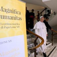El papa Lleó XIV el dia de la presentació de Magnífica humanitas | © Vatican Media