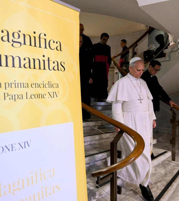 El papa Lleó XIV el dia de la presentació de Magnífica humanitas | © Vatican Media