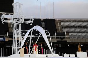 El papa Lleó XIV a l’estadi Olímpic Luís Companys de Barcelona | © Vatican News