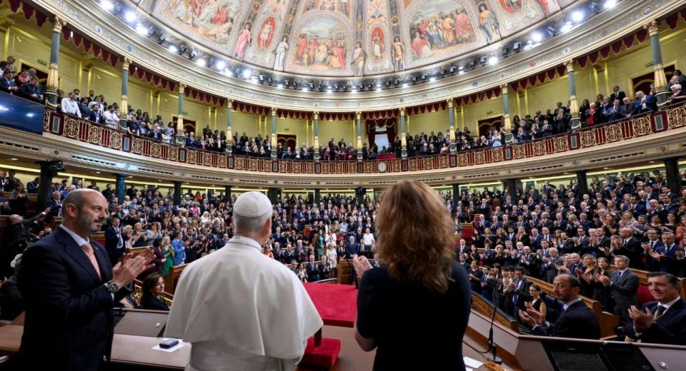 El papa Lleó XIV al Congreso de los Diputados | © Vatican Media