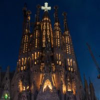 La Basílica de la Sagrada Família el dia de la benedicció i inauguració de la Torre de Jesús