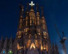 La Basílica de la Sagrada Família el dia de la benedicció i inauguració de la Torre de Jesús