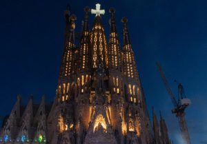 La Basílica de la Sagrada Família el dia de la benedicció i inauguració de la Torre de Jesús